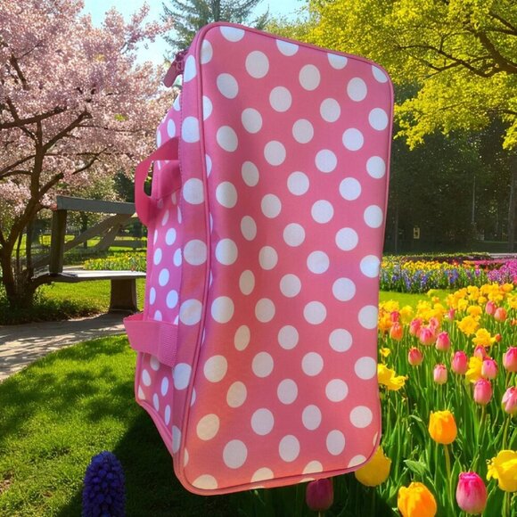 NEW! KATE SPADE PINK POLKA DOTS INSULATED COOLER BAG - Picture 6 of 9